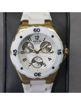 Invicta Angel 18796 Reloj de Mujer - Movimiento de Cuarzo - Acero Inoxidable con Esfera Blanca - 38 mm