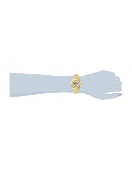 Invicta Specialty 21654 Reloj de Mujer - Movimiento de Cuarzo - Acero Inoxidable con Esfera Dorada - 37 mm