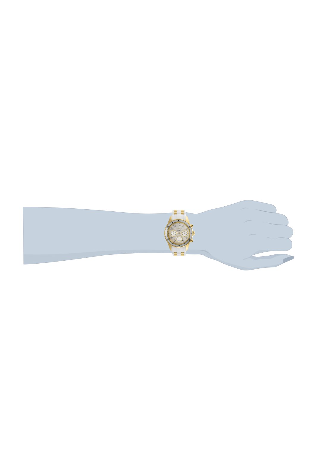 Invicta Angel 24901 Reloj para Mujer - Movimiento de Cuarzo - Acero Inoxidable con Esfera Blanca - 40 mm