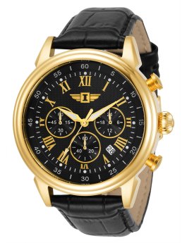 Invicta I by Invicta IBI90242-003 Reloj de hombre - Movimiento de cuarzo - Acero inoxidable con esfera negra - 44 mm