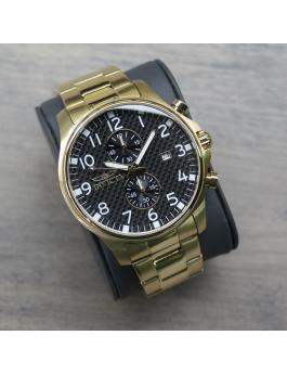Invicta Specialty 0382 Herrenuhr - Quarzwerk - Edelstahl mit schwarzem Zifferblatt - 48 mm