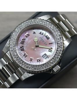 Invicta Angel 19874 Relógio Feminino - Movimento de Quartzo - Aço Inoxidável com Mostrador de Pérola - 40 mm