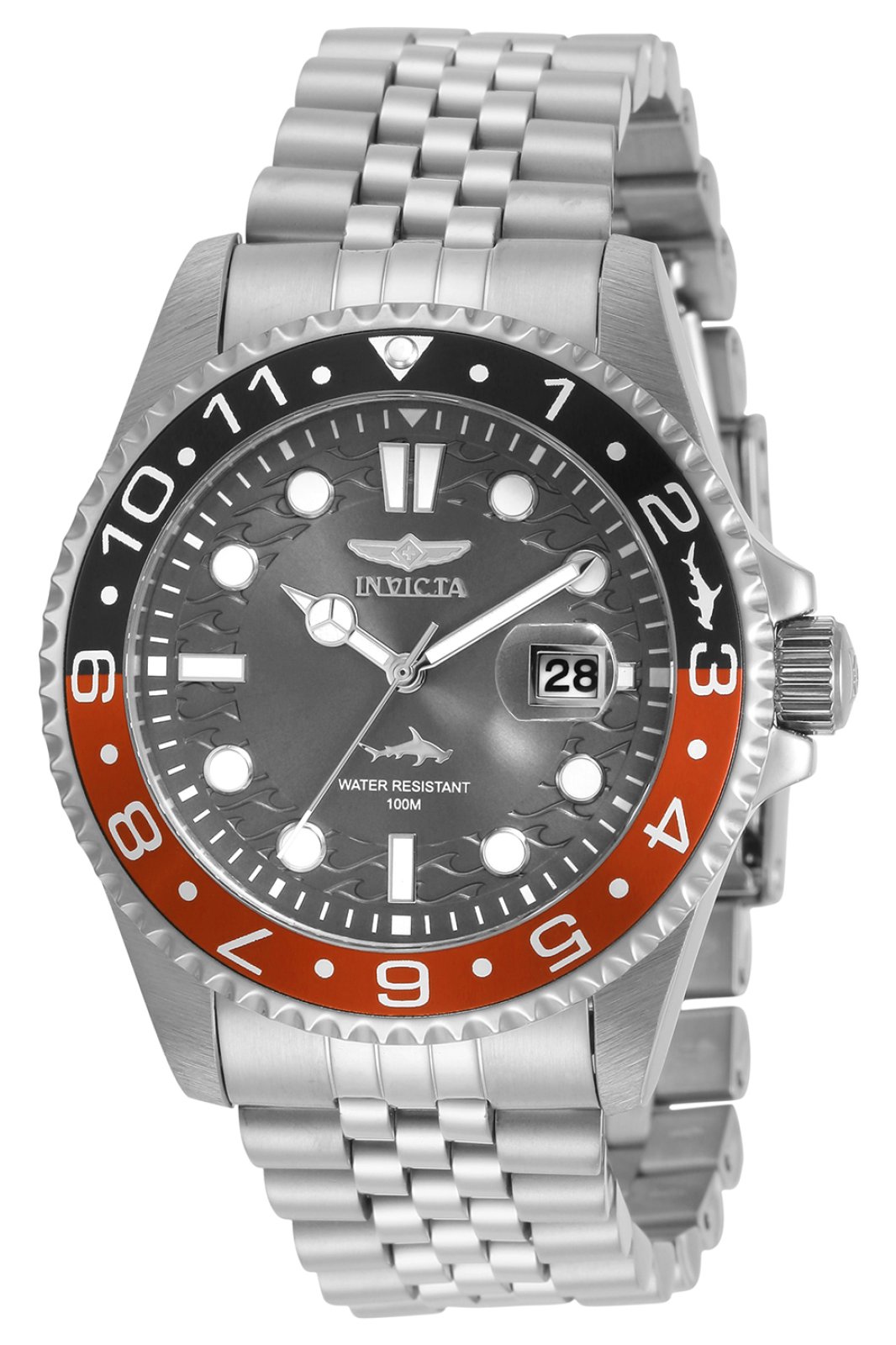 Invicta Pro Diver 30621 Montre Homme - Mouvement Quartz - Acier Inoxydable avec Cadran Gris - 43 mm