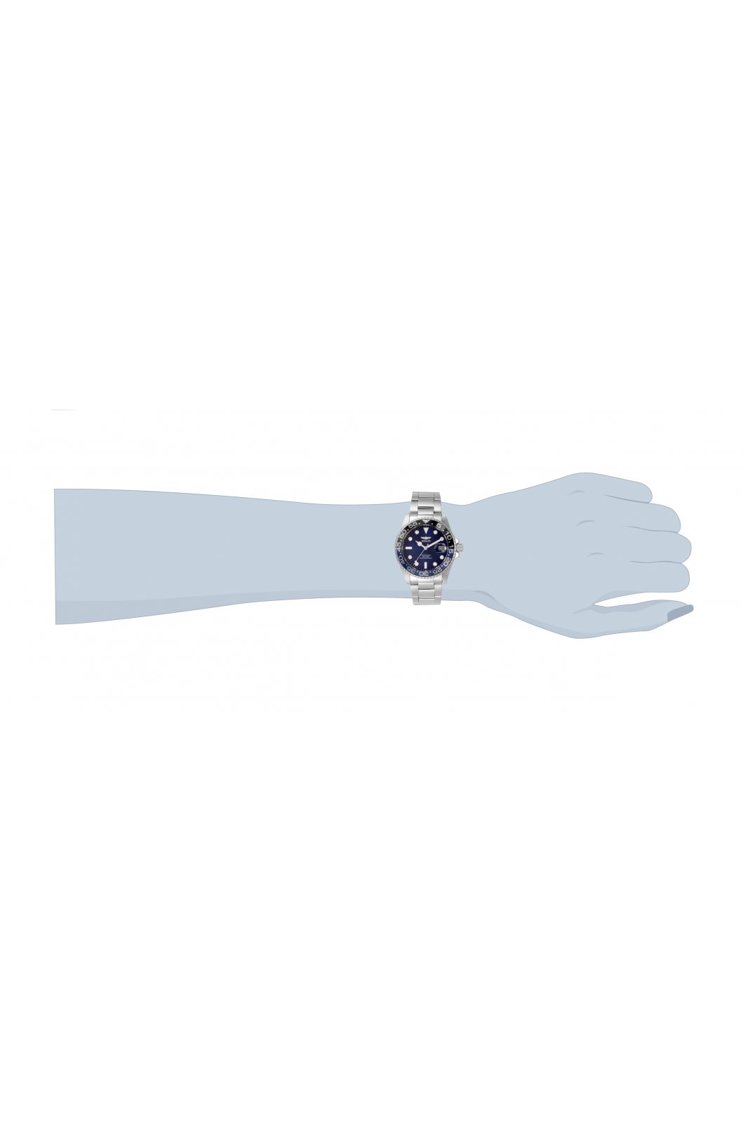 Invicta Pro Diver 33259 Watch - Quartz Movement - Stainless Steel with Blue Dial - 38 mm