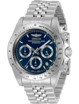 Invicta Speedway 30990 Men's Watch - Quartz Movement - Stainless Steel with Blue Dial - 39 mm