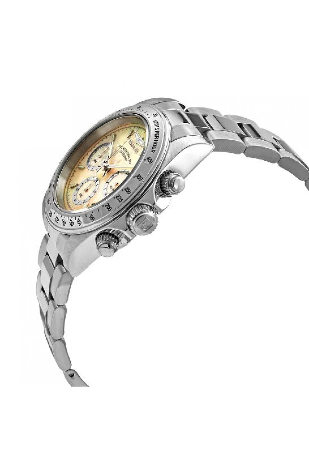 Invicta Speedway 28666 Herrenuhr - Quarzwerk - Edelstahl mit goldenem Zifferblatt - 39 mm