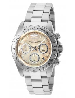 Invicta Speedway 28666 Herrenuhr - Quarzwerk - Edelstahl mit goldenem Zifferblatt - 39 mm