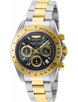 Invicta Speedway 28667 Herrenuhr - Quarzwerk - Edelstahl mit schwarzem Zifferblatt - 39 mm