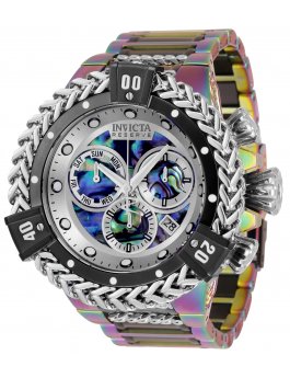 Invicta Reserve 34724 Men's Watch - Quartz Movement - Stainless Steel with Black Dial - 53 mm