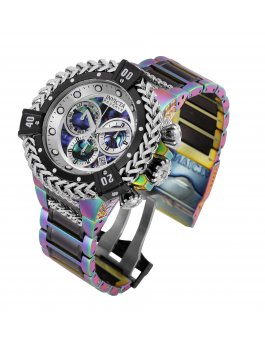 Invicta Reserve 34724 Men's Watch - Quartz Movement - Stainless Steel with Black Dial - 53 mm