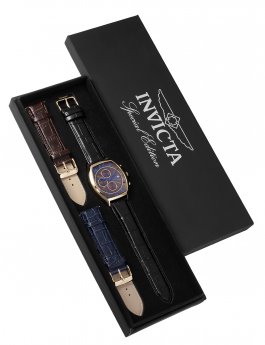 Invicta Specialty 34015 Herrenuhr - Quarzwerk - Edelstahl mit grauem Zifferblatt - 43 mm