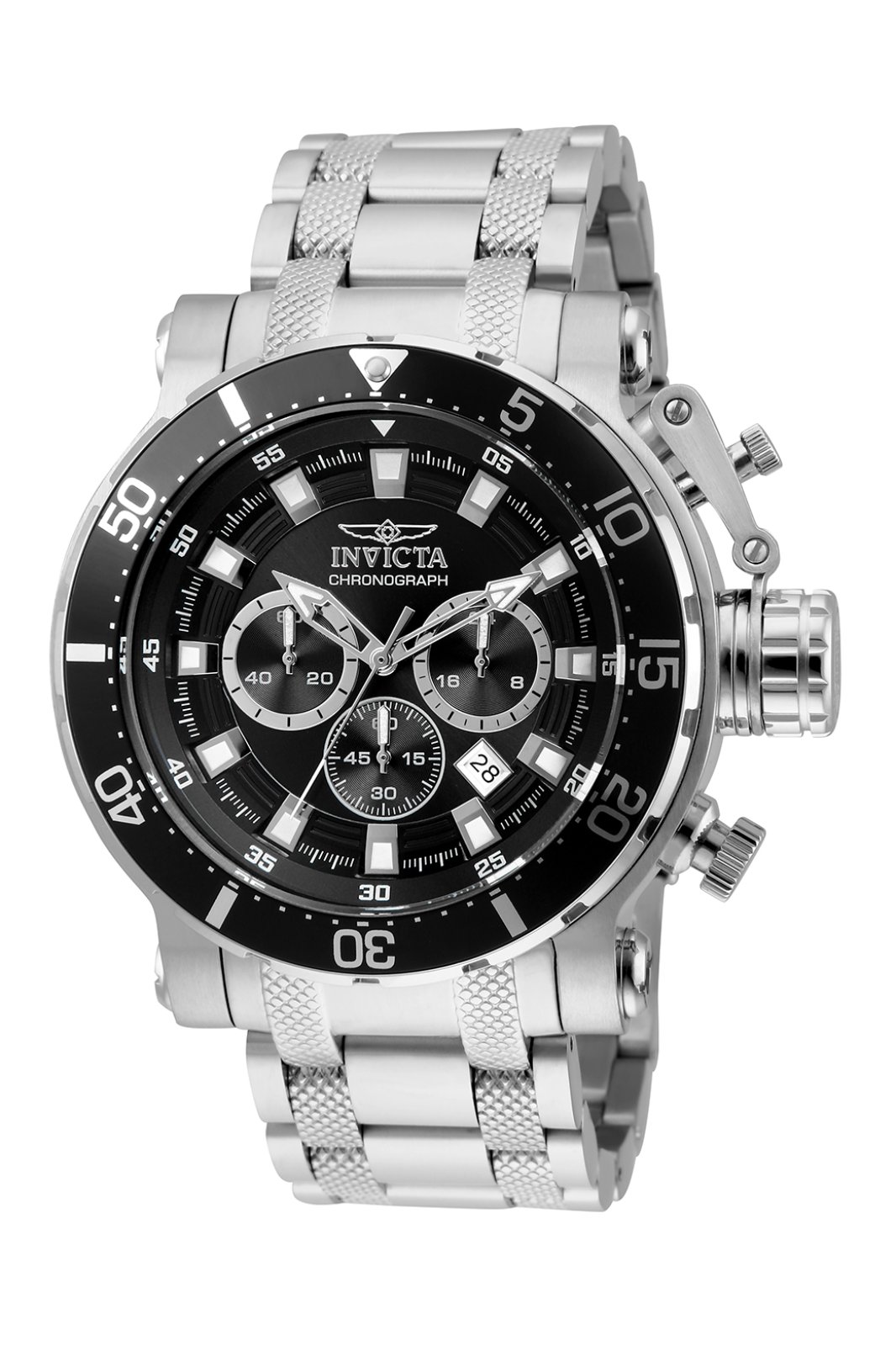 Invicta Coalition Forces 32704 Men's Watch - Quartz Movement - Stainless Steel with Black Dial - 52 mm