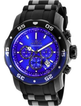 Invicta Pro Diver 26128 Relógio Masculino - Movimento de Quartzo - Aço Inoxidável com Mostrador Azul - 48 mm